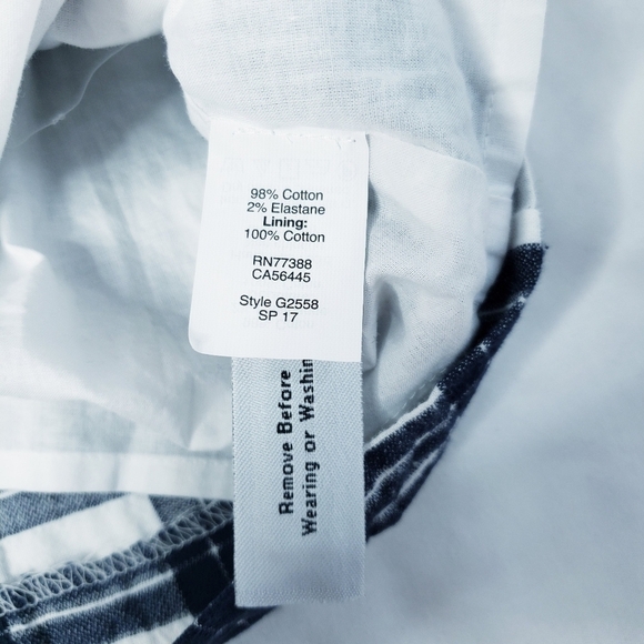 NWT Madewell Leighton Bell Sleeve Dress Navy White Plaid Size 6 - Picture 12 of 12